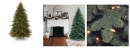National Tree Company National Tree 7 .5' "Feel Real" Mountain Noble Blue Spruce Hinged Tree with 750 Clear Lights